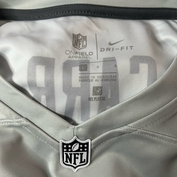 NFL Raiders Carr Jersey - NFL Team Apparel Nike Dri-Fit - Picture 2 of 5
